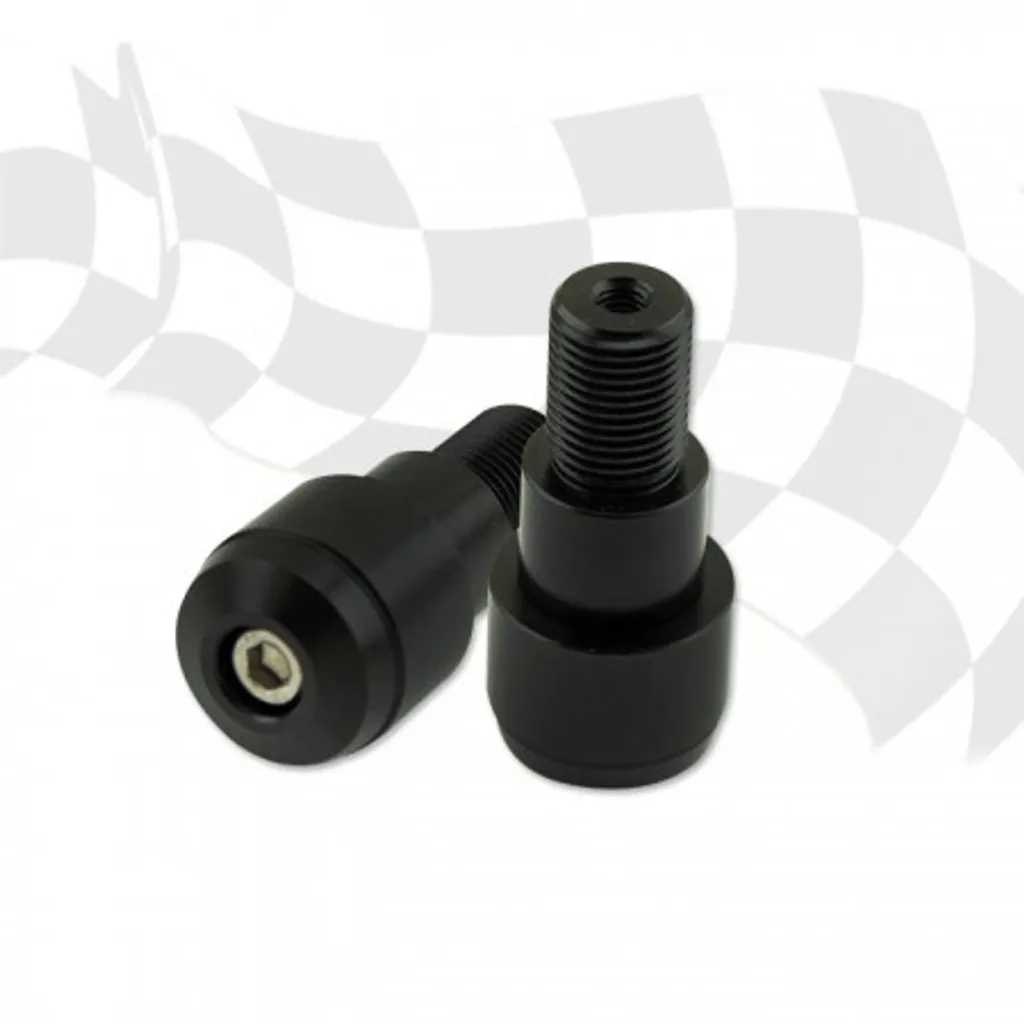 Poids guidon M16 D28 Alu noir contre vibrations et casse de poignées