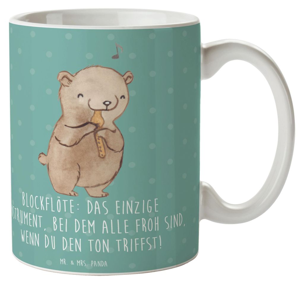 Mr. & Mrs. Panda Kaffeetasse Blockflöte Freude - Produktbild 