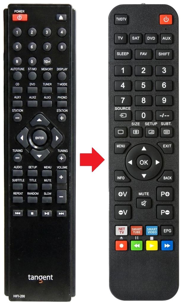 Fernbedienung passend für TANGENT HIFI-200