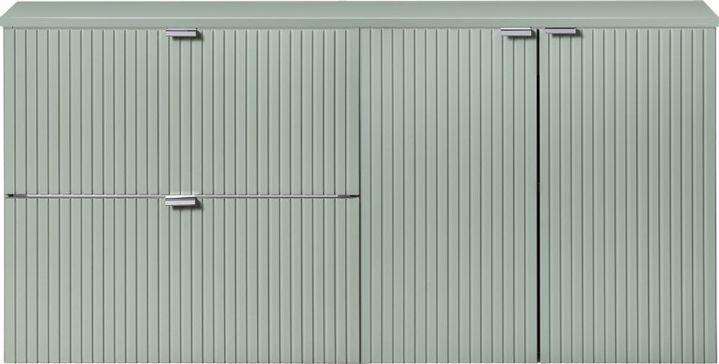 Doppel-Waschtischunterschrank 120cm, grün, NEWPORT-56-GREEN