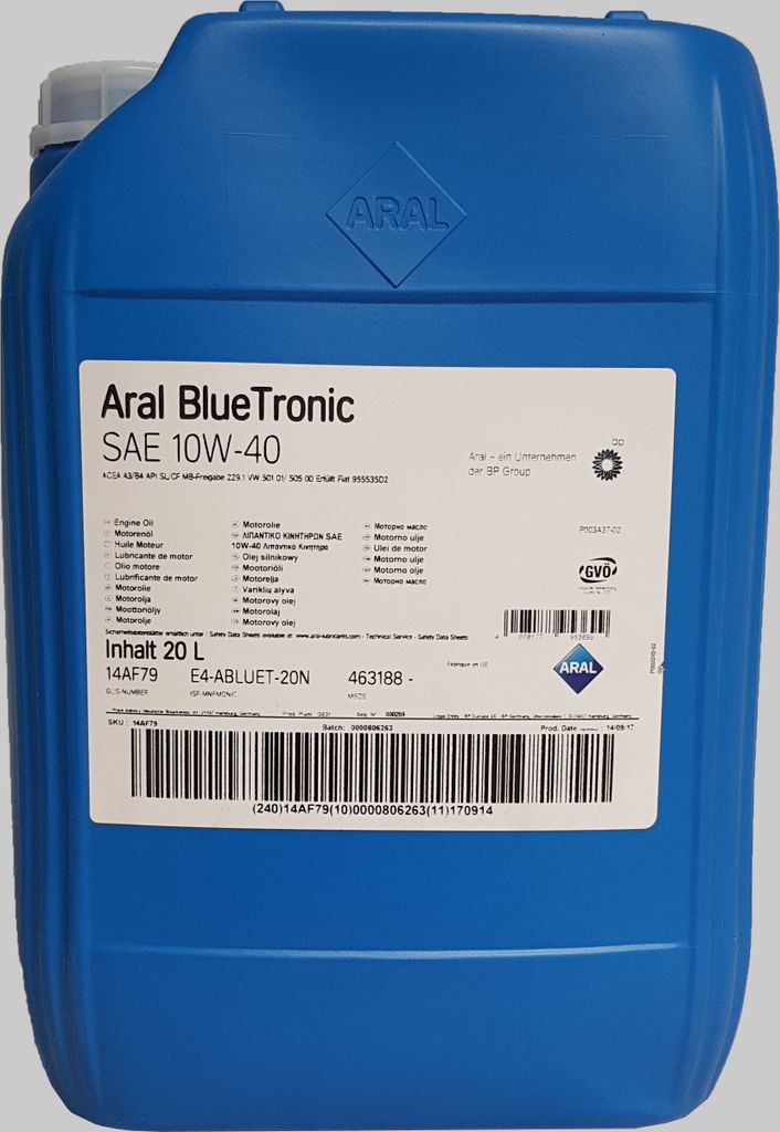 Aral BlueTronic 10W-40 20 Liter