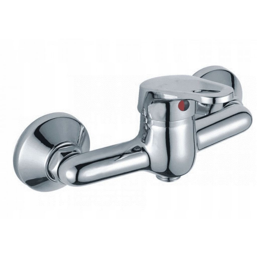 KUCHINOX - Grace - Duscharmatur 15cm - Mischbatterie Dusche 150mm - Chrom - G1/2'' Schlauchanschluss - Duschmischbatterie