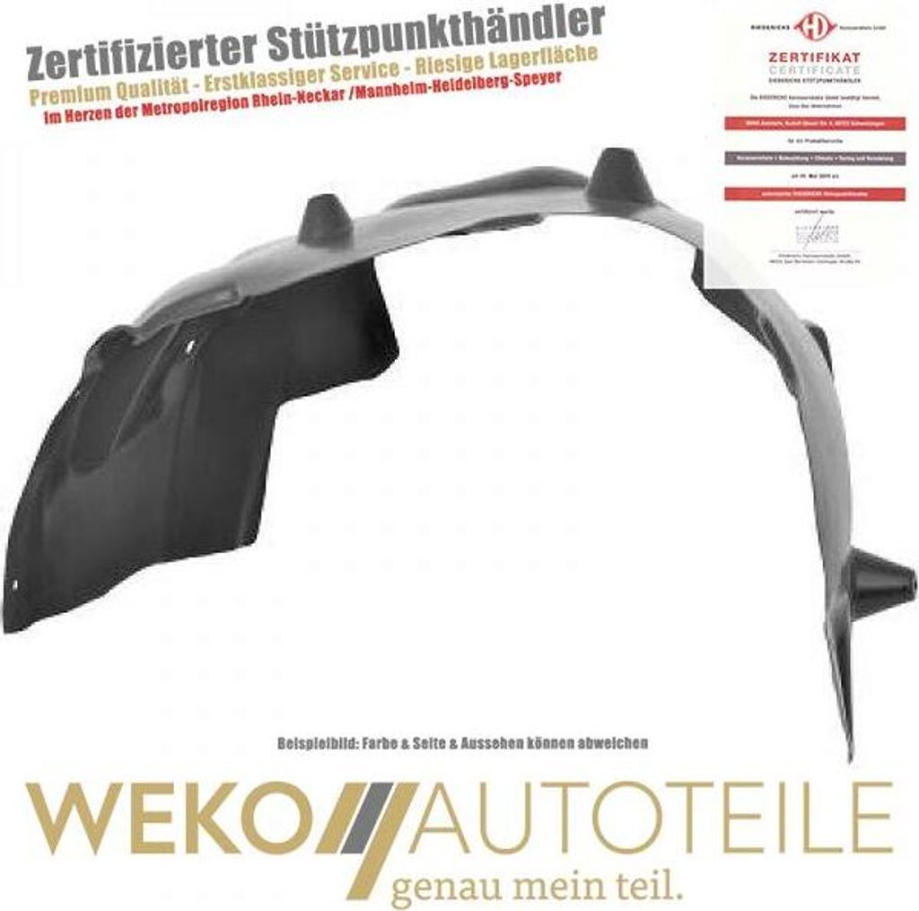 Verkleidung Radhaus vorne links DIEDERICHS 2275009 für VW