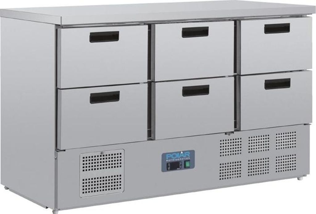 Polar Serie G Kühltisch Mit 6 Schubladen