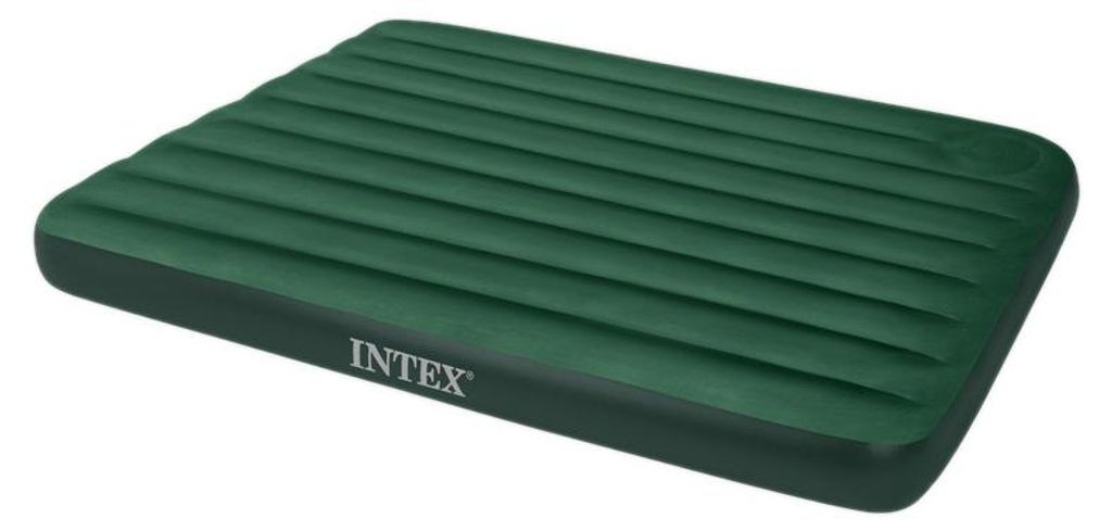 Intex - Luftbett Downy (grün, mit integrierter Fußpumpe) Produktbild 