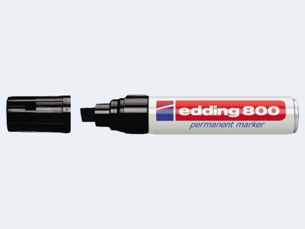 Edding 800 schwarz 4-12mm Keilspitze permanent Produktbild 
