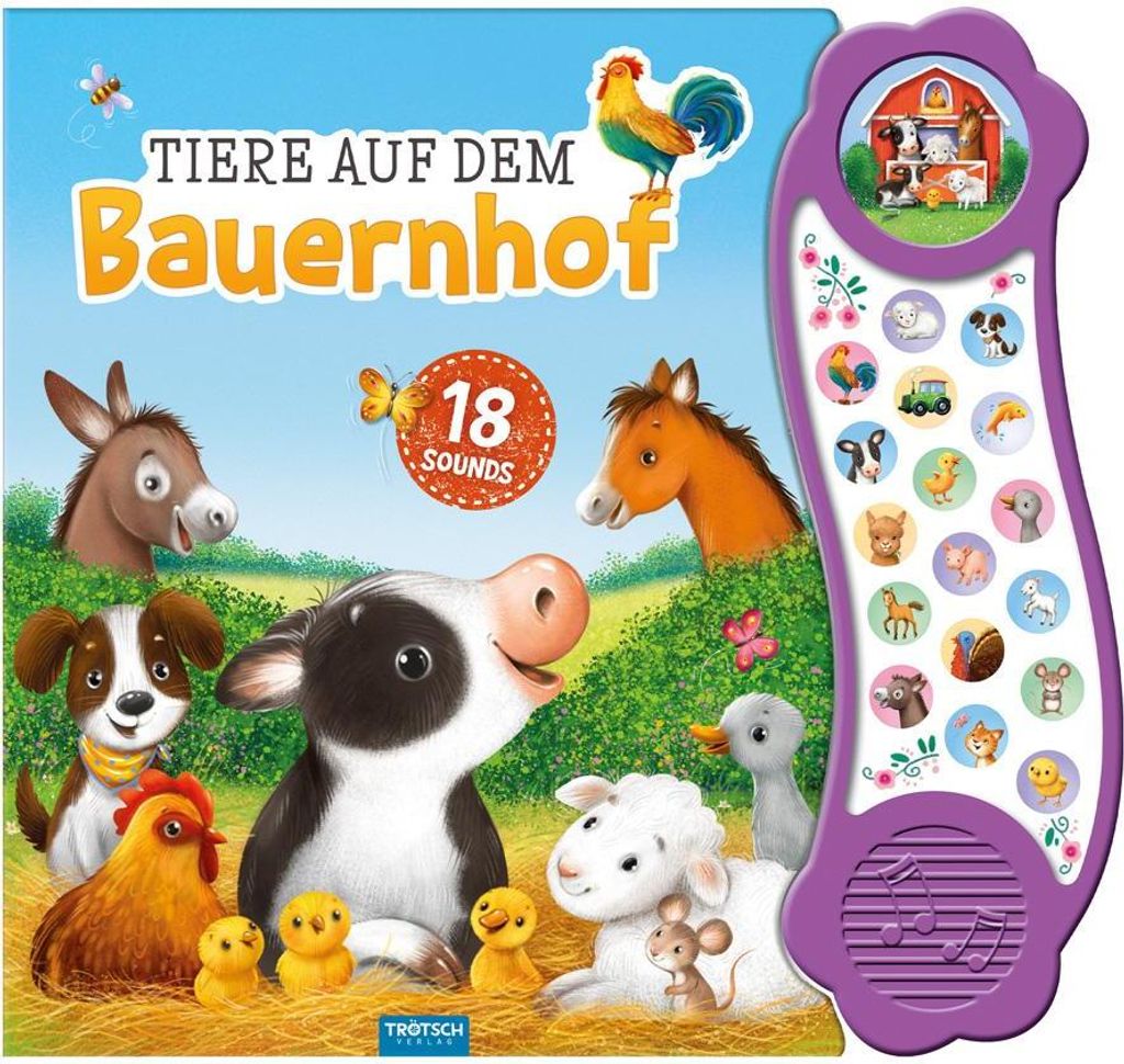 Trötsch Soundbuch Tiere auf dem Bauernhof Produktbild 
