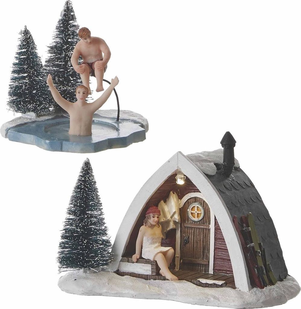 Weihnachtsfigur Sauna Ritual 2 Stk.