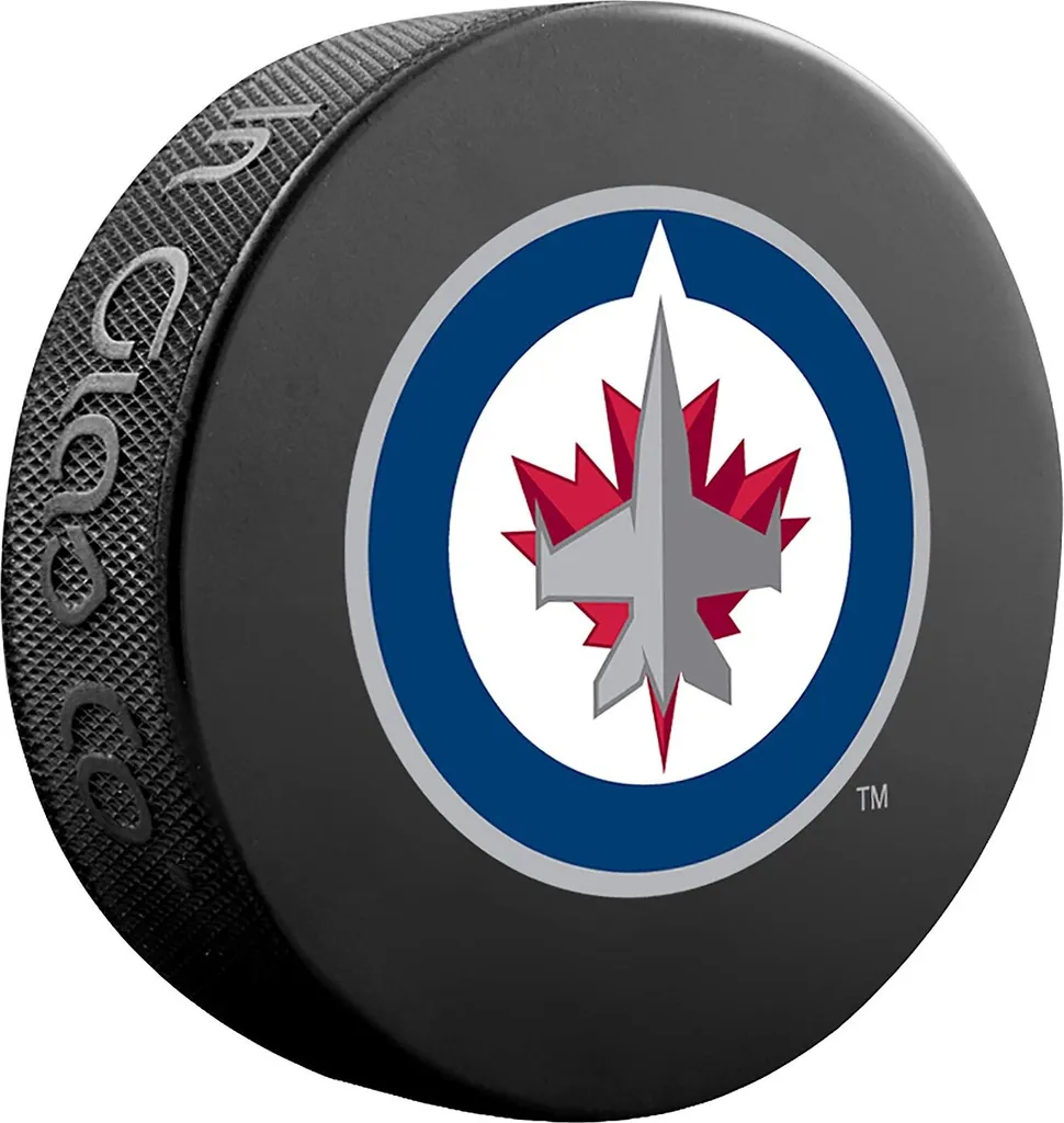 Palet Winnipeg Jets NHL Basic en Caoutchouc Noir - Qualité Supérieure
