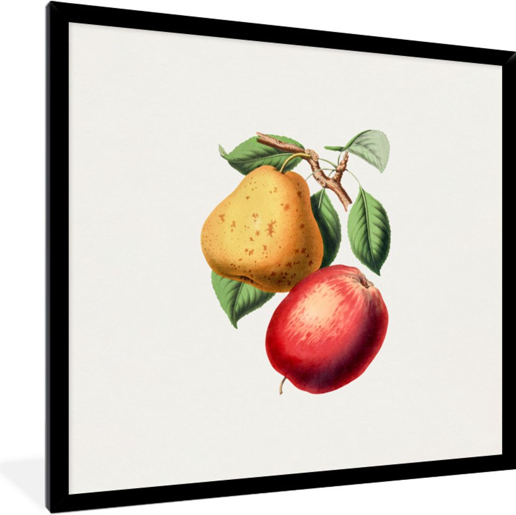 MuchoWow® Gerahmtes Poster Früchte - Frühling - Blätter Produktbild 