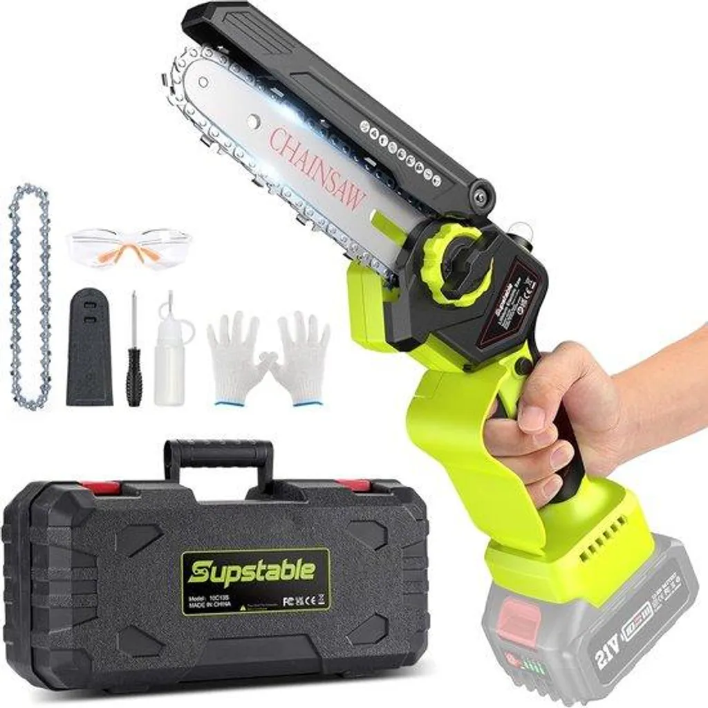 Tronçonneuse sans fil 15cm moteur brushless pour bois coupe sans effort
