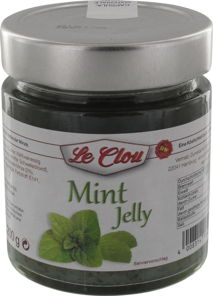 Le Clou Mint Jelly Gourmet Sauce zu Lamm und Wildfleisch Produktbild 