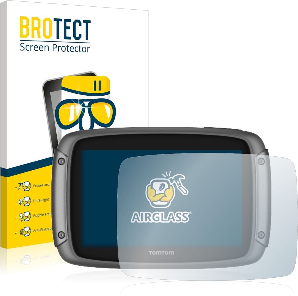 BROTECT Schutzglas für TomTom Rider 500 Schutzfolie Panzer Folie Glas Display Schutz klar