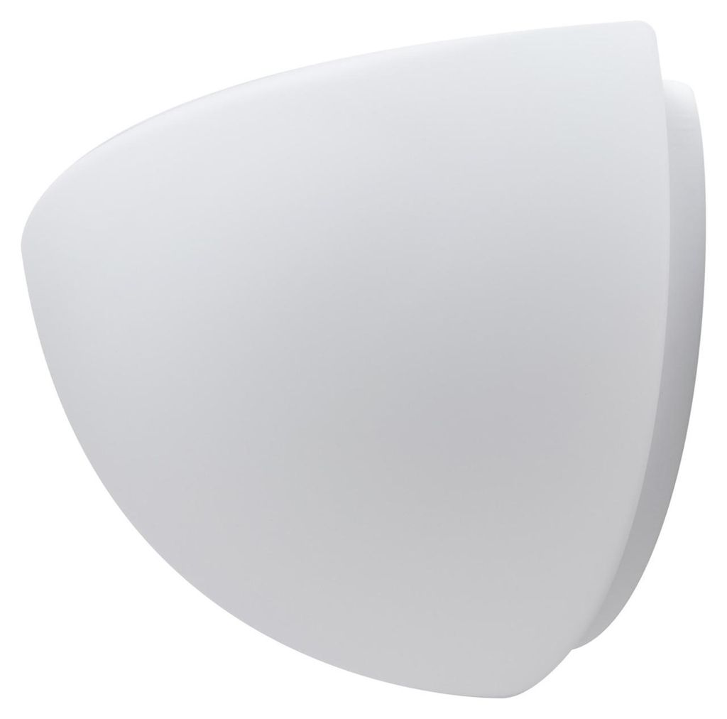 OSMONT NEL46121 NELA 3 Wandleuchte aus Glas, weiß, IP43, 60 W, E27 HF
