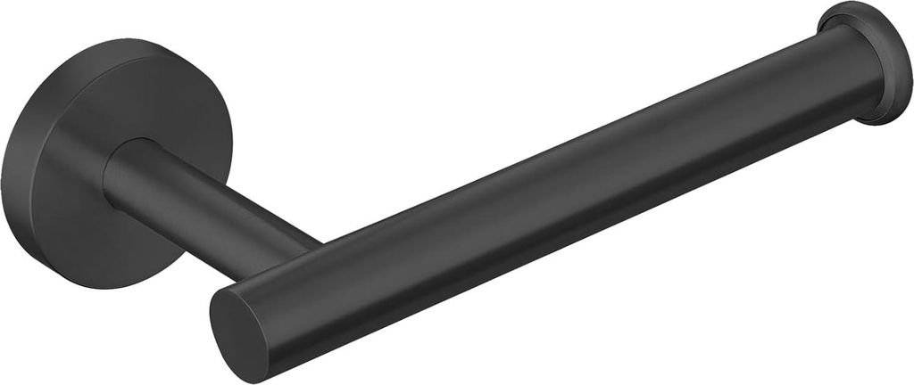 Moderne Toilettenpapierhalter - Wandschraubmontage - Edelstahl - Schwarz