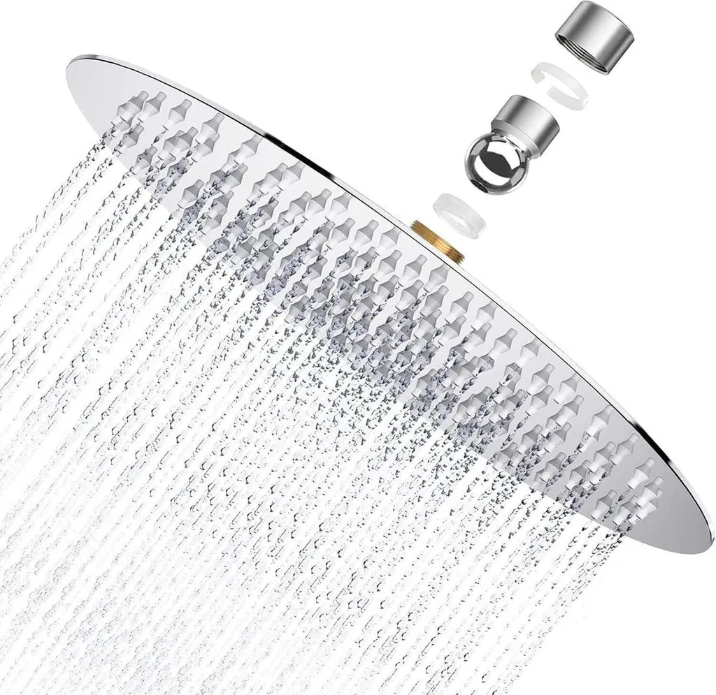 Soffione Doccia a Pioggia 20cm Acciaio Inox AISI304 Anticalcare