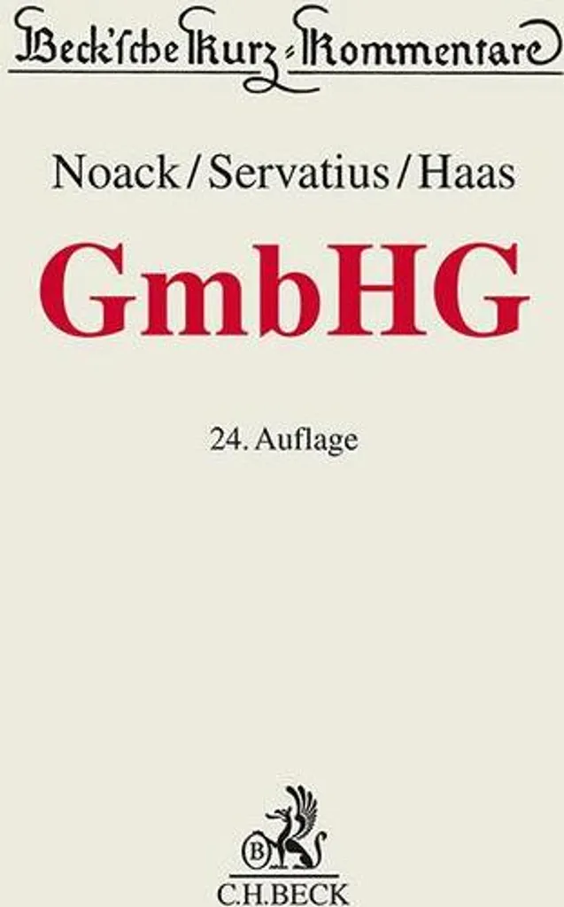Code des sociétés GmbHG : Texte intégral loi allemande pour juristes