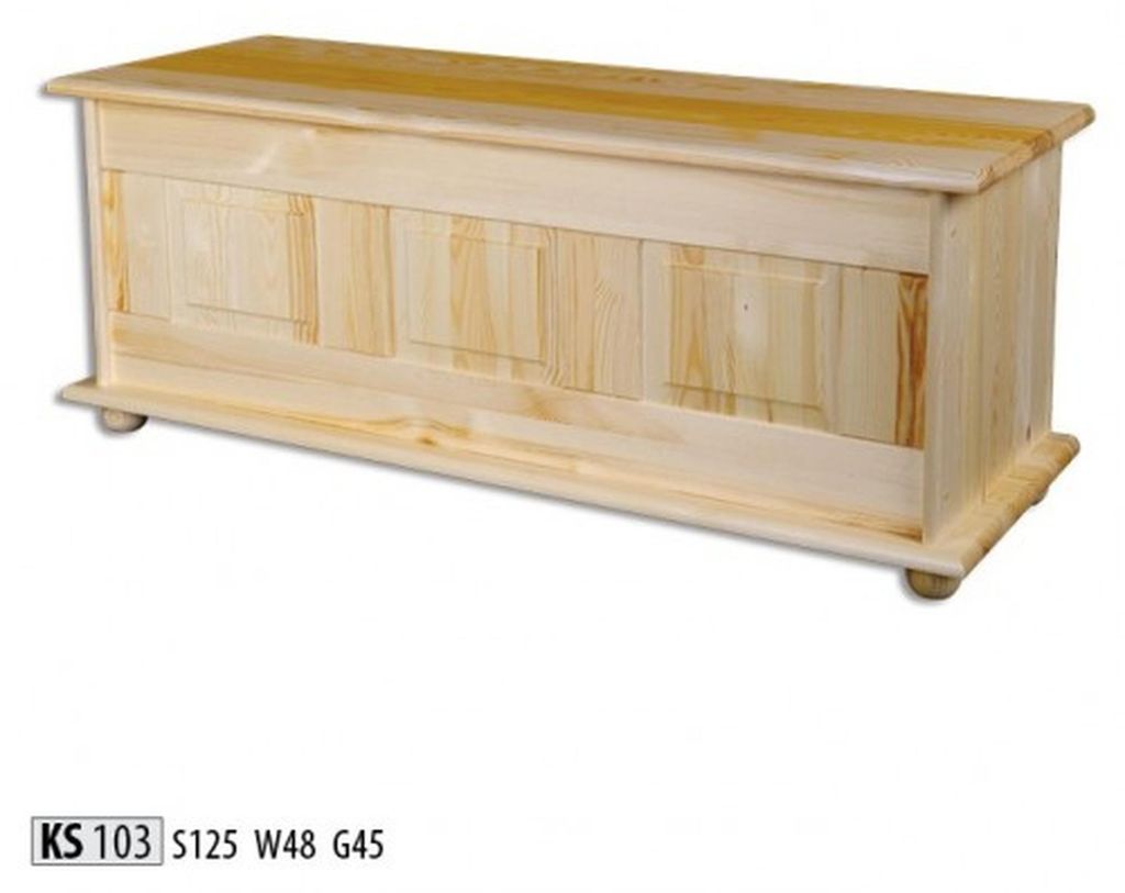 Vollholz Aufbewahrungsbox Holzkiste Deckel Kiefer Handarbeit Kiste Boxen 125x45