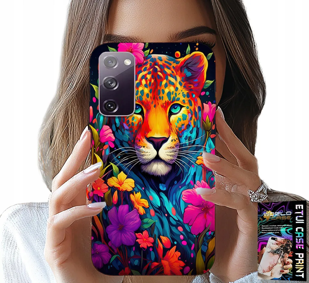 Custodia Samsung Galaxy S20 Lite Motivi Floreali Tigre | Cover Foil Oro