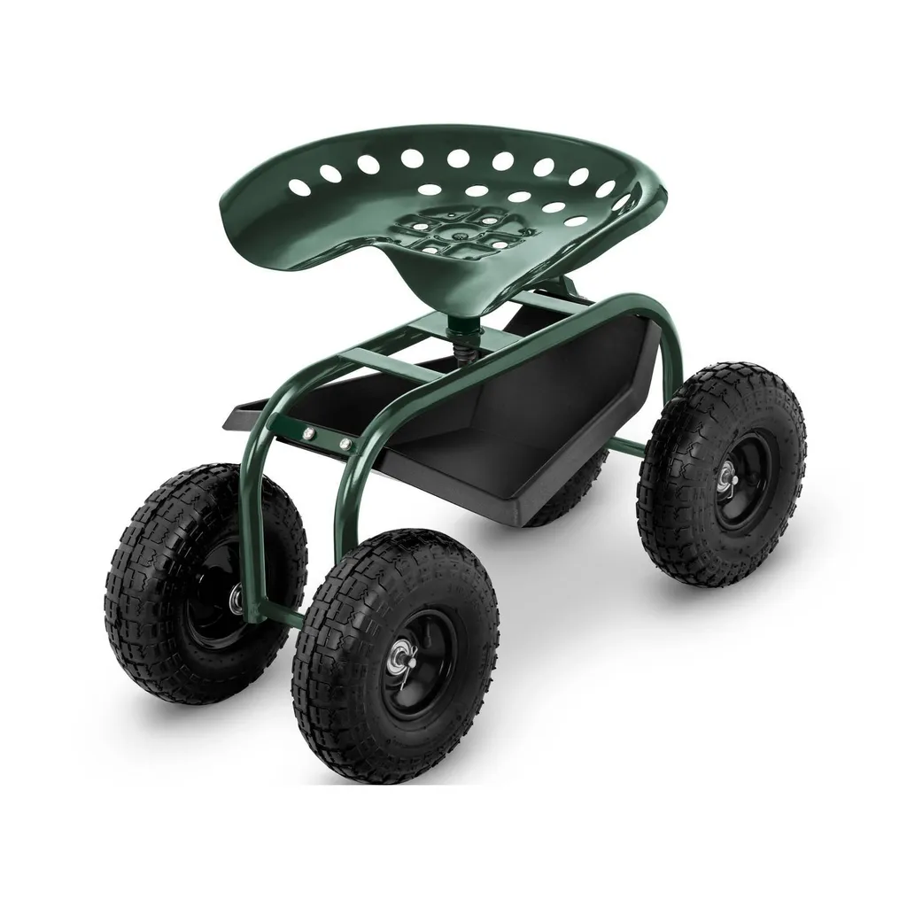 hillvert Sedile da giardino mobile - 150 kg - regolabile in altezza