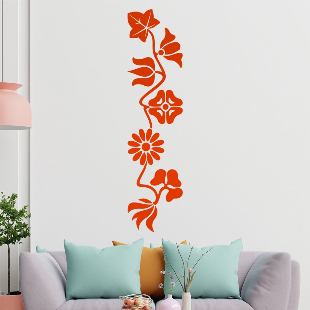 Kleeblatter - Blätter - Ahorn Wandtattoo in 6 Größen - Wandaufkleber Wall Sticker - Dekoration, Küche, Wohnzimmer, Schlafzimmer, Badezimmer