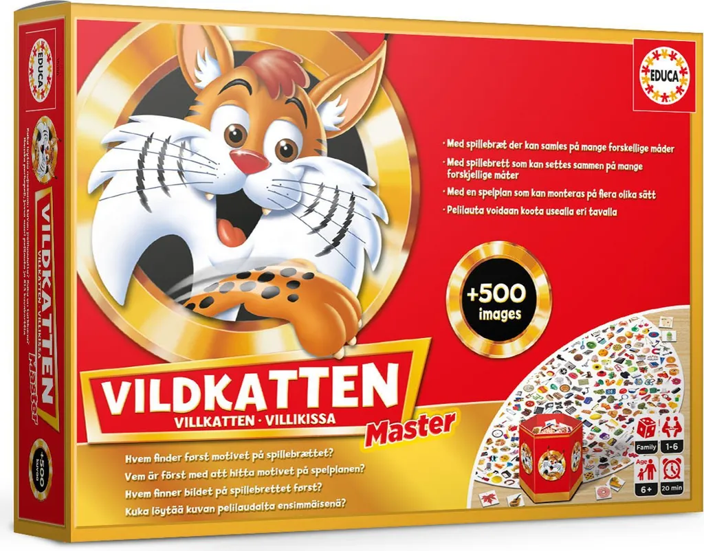 Jeu Vildkatten Classic 300 images - Plateau modulable et fun garanti