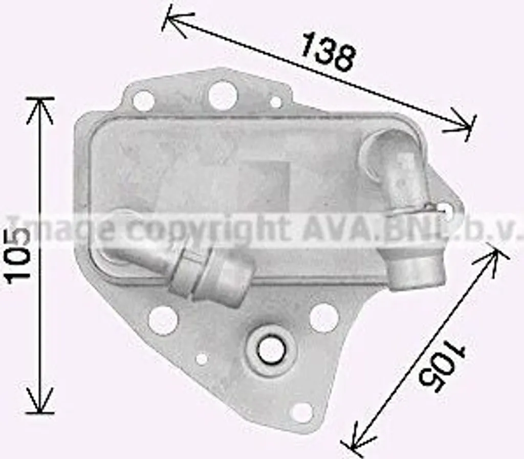 Refroidisseur d'huile PRASCO OL3705 pour Alfa 159 et Opel Insignia A