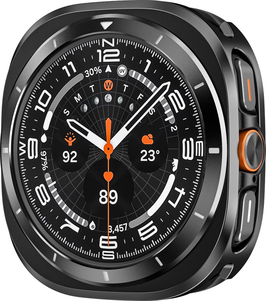 INF Metallgehäuse für Samsung Galaxy Watch 7 Ultra Schwarz