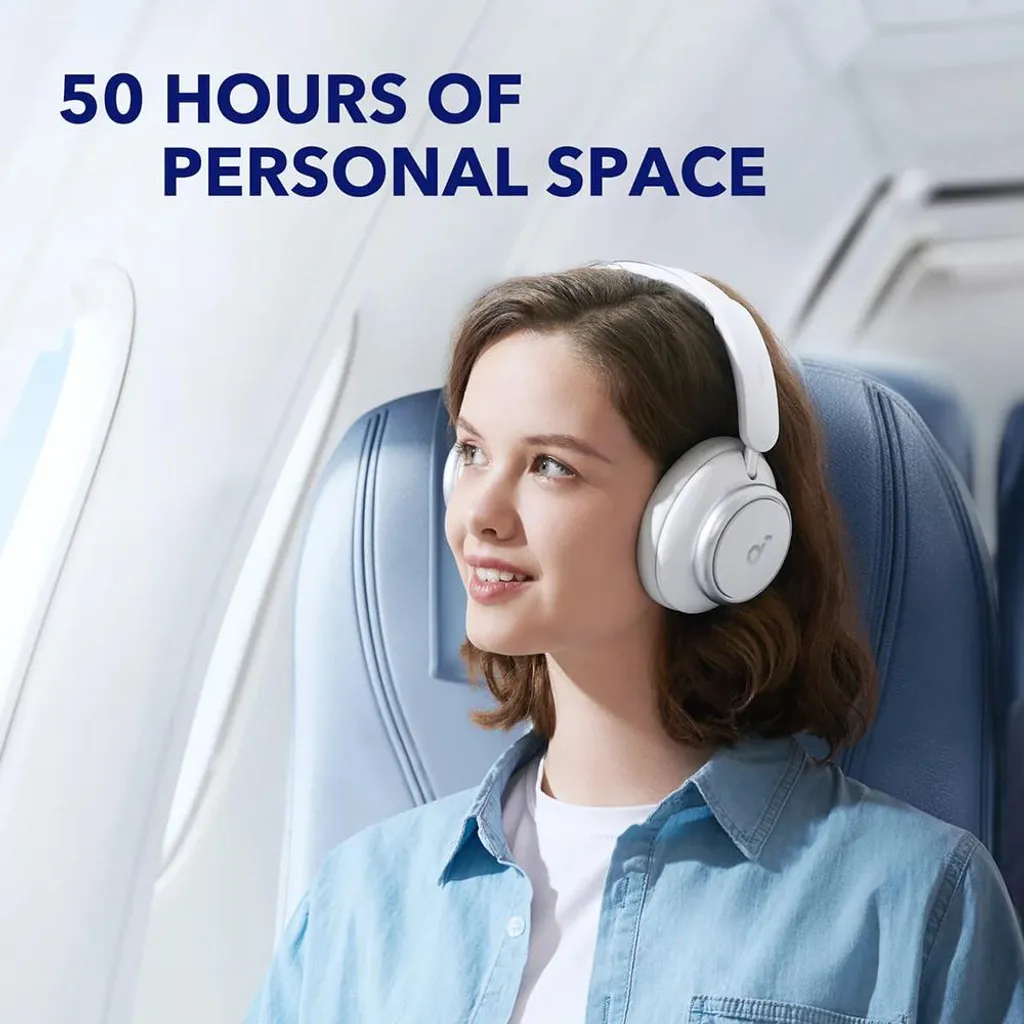 Casque voyage Space Q45 Anker Soundcore blanc Bluetooth idéal