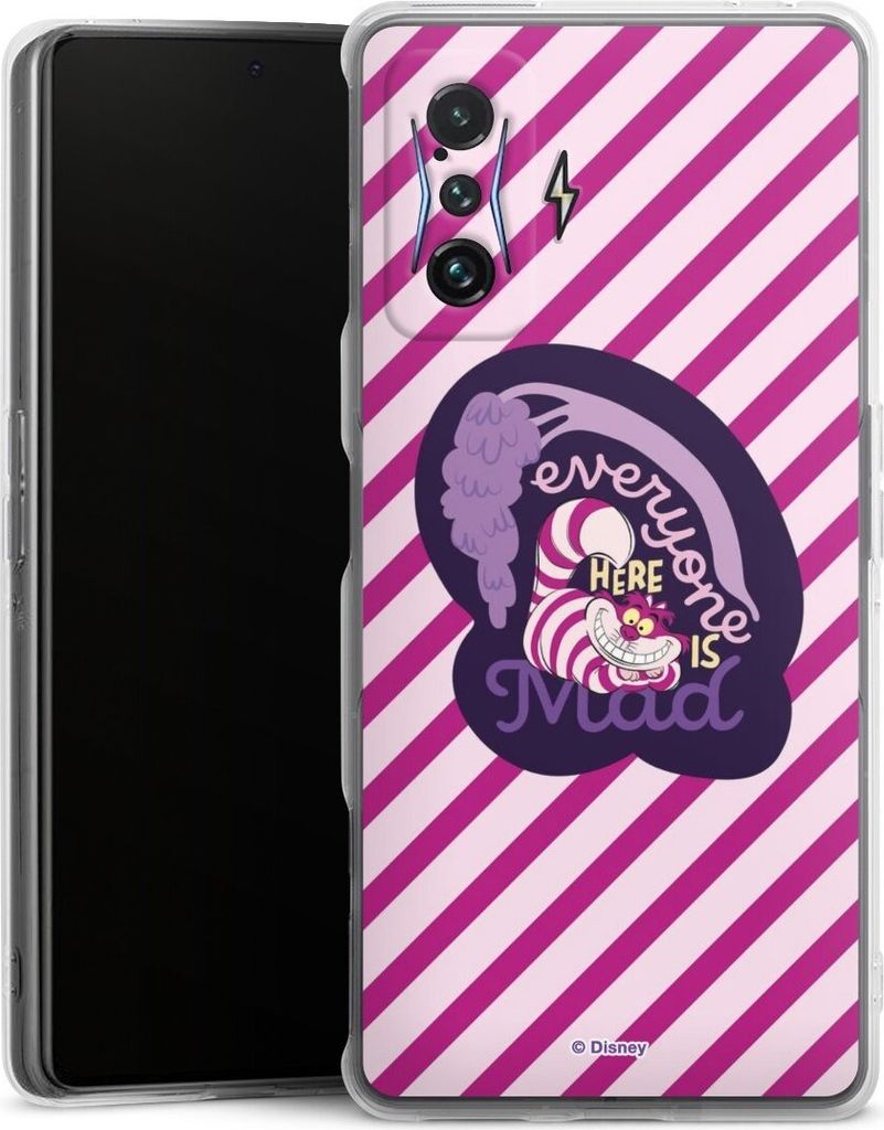 DeinDesign Handyhülle für Xiaomi Poco F4 GT Silikon Hülle Case Smartphone Schutzhülle Alice im Wunderland Disney Grinsekatze