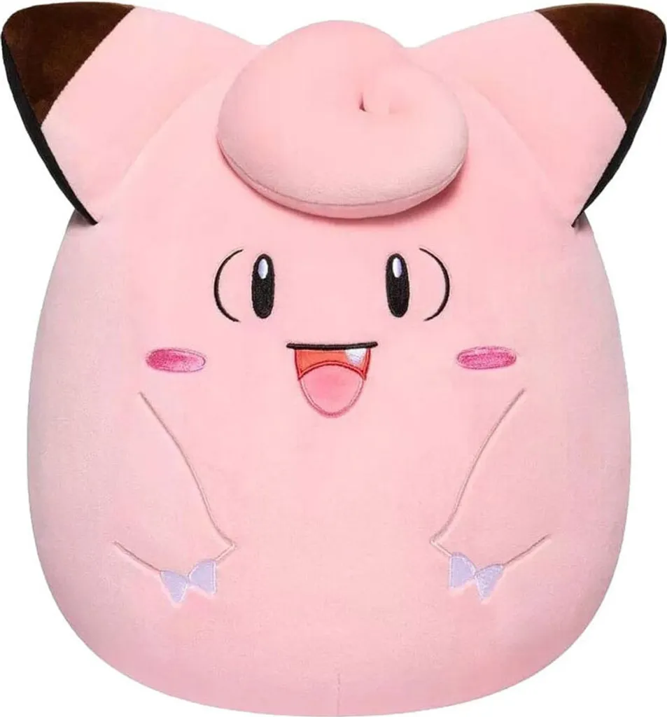 Doudou Pokémon Clefairy Squishmallows 25 cm - Peluche de Collection