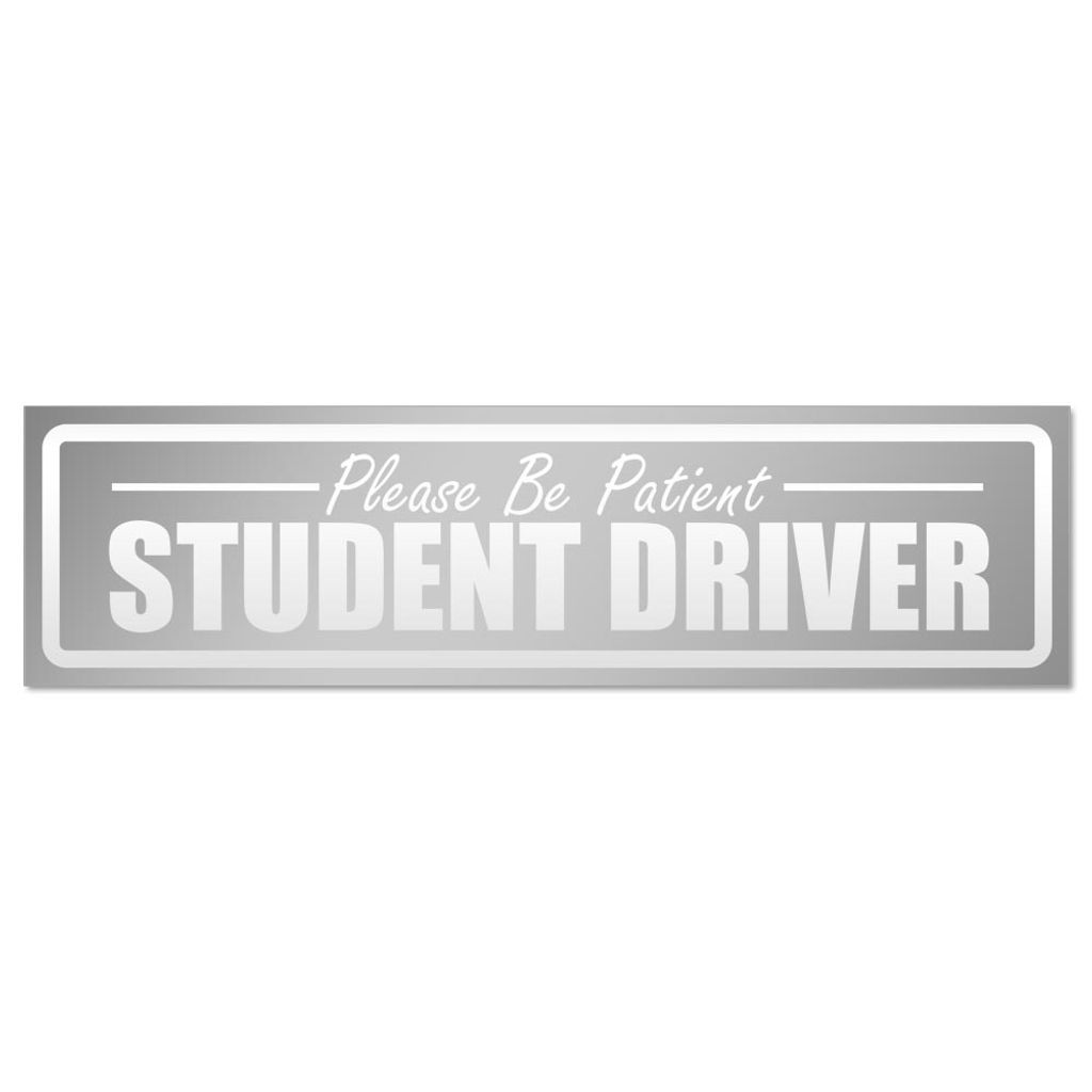 Please Be Patient Student Driver invertiert Magnetschild Schild magnetisch