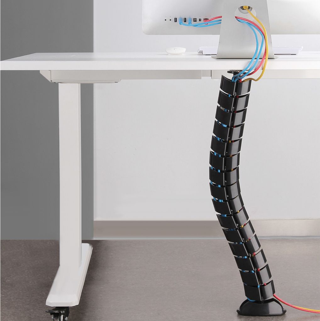 Kabel Organizer Kabelführung Kabelschlauch Schreibtisch Produktbild 3
