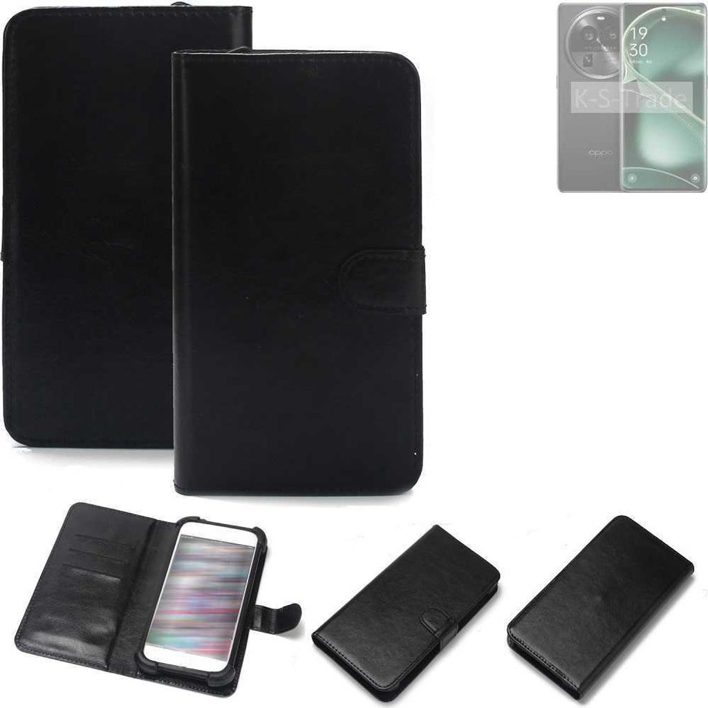 K-S-Trade Handyhülle Schutzhülle kompatibel mit Oppo Find X6 Pro Handy Schutz Hülle Handyhülle Bumper schwarz 1x