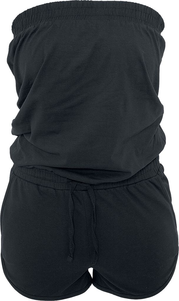 Urban Classics Ladies Hot Frauen Jumpsuit Schwarz Grau, Größe: Xs; Farbe: Black