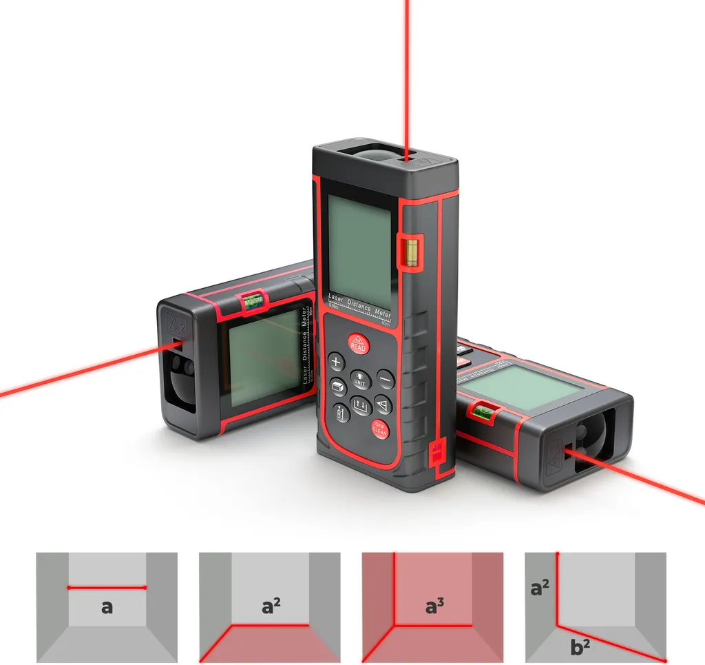 Télémètre laser 40M avec écran LCD rétro-éclairé et modes multiples - 8