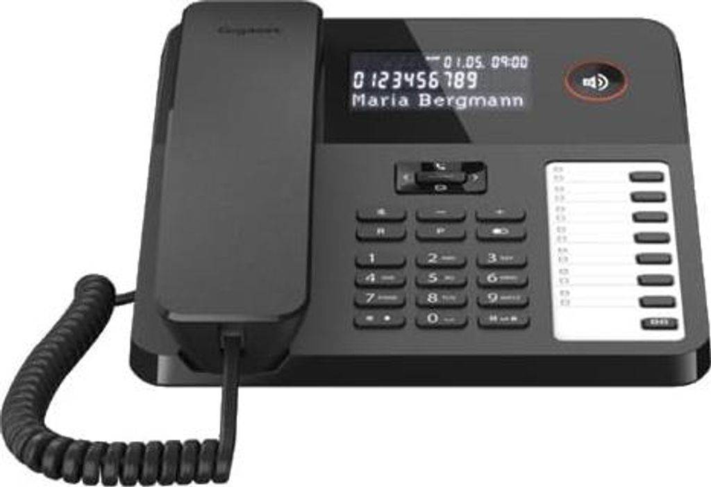 Gigaset Desk 600 Schwarz Tischtelefon Kompatibel mit PBXen