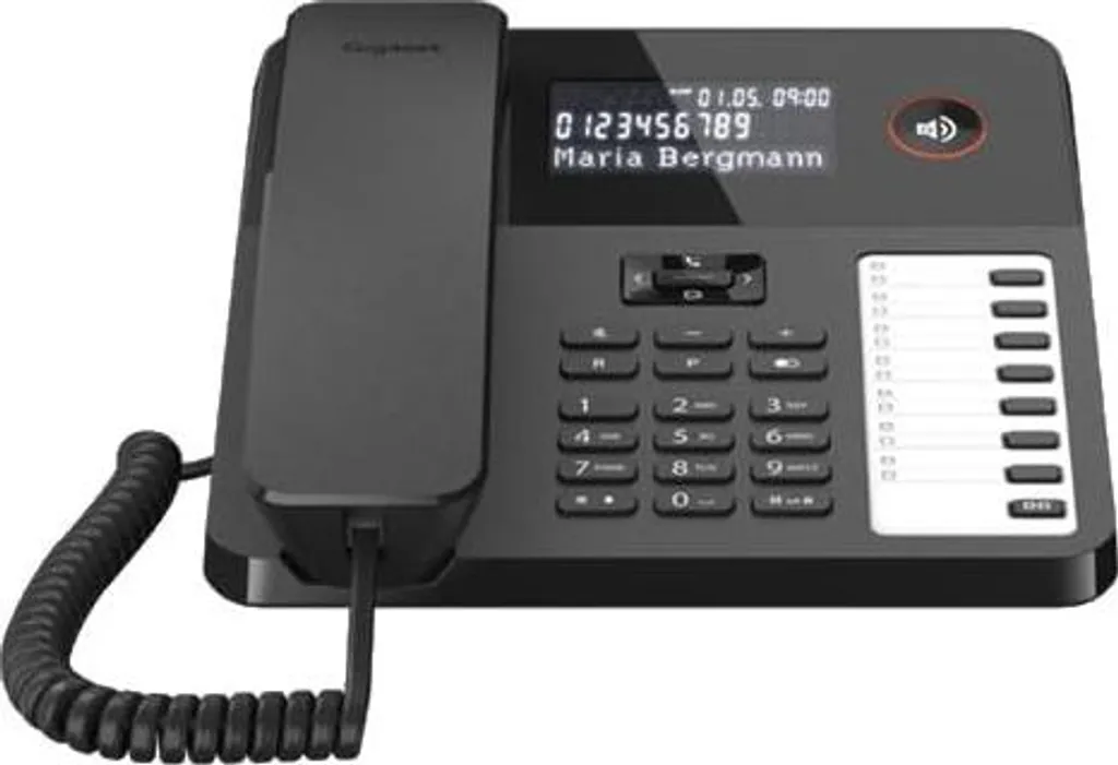 Téléphone Filaire Professionnel Gigaset Desk 600 Noir pour Standard PBX