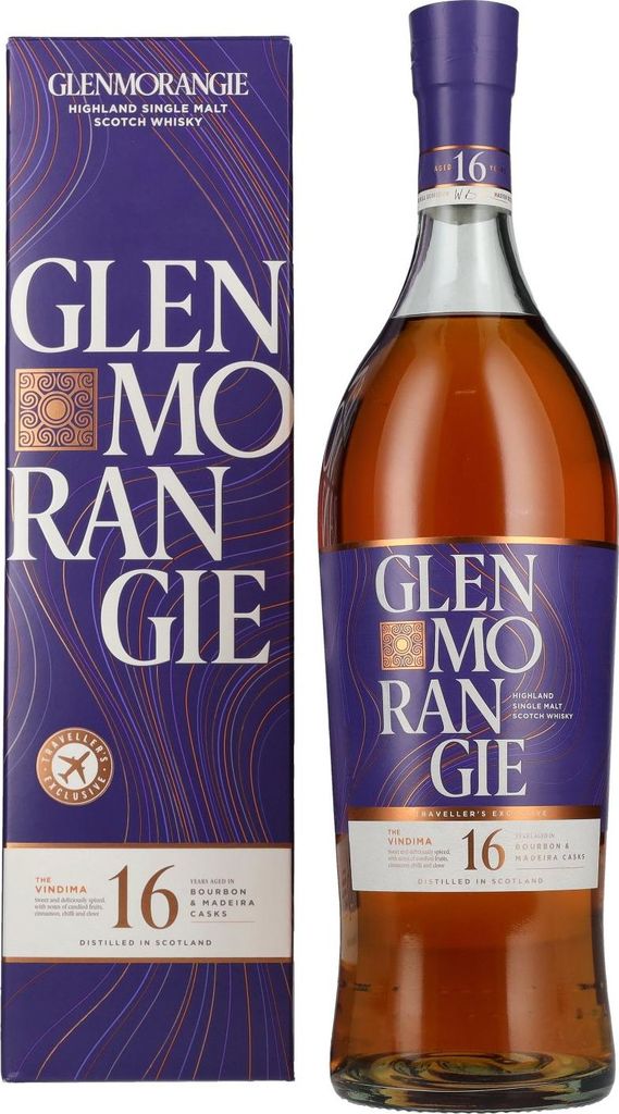 Glenmorangie 16 Years Old THE VINDIMA Highland Single Malt Scotch Whisky 43% Vol. 1l in Geschenkbox