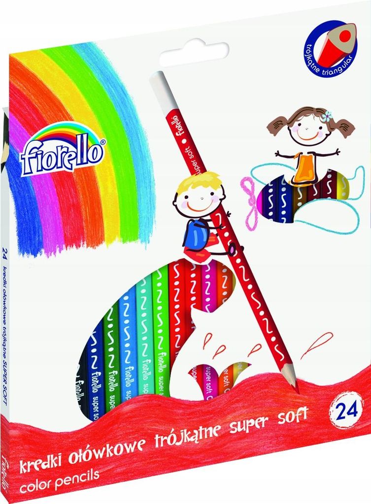 Fiorello Super Soft Buntstifte 24kol Dreieckig 170-2188 Produktbild 