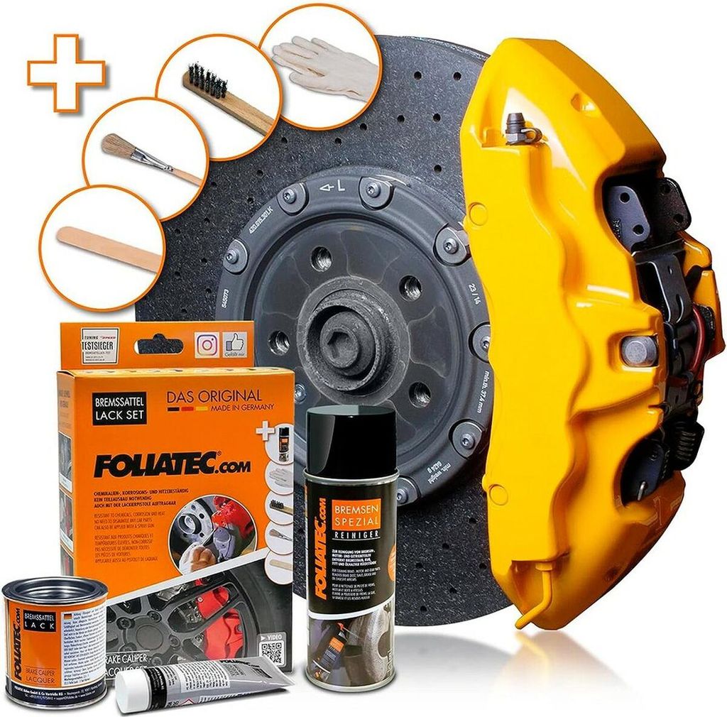 FOLIATEC 2195 Bremssattellack Farbe Spray Set Gelb 400 125 Produktbild 