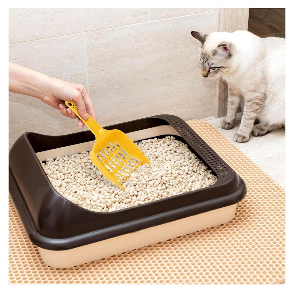 Katzenstreuschaufel, arbeitserleichternde Katzentoilette Schaufel, Haustierzubehör, Kätzchen-Kot-Sieb für Zuhause, effiziente Reinigung