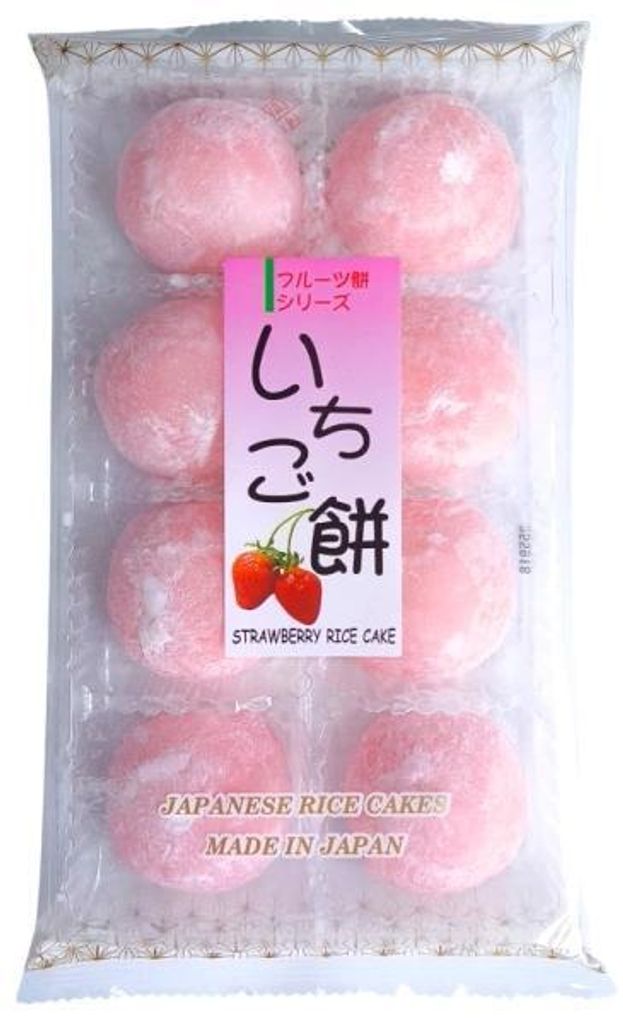 Mochi Ichigo - 200g - Erdbeerfüllung - Japanische Reiskekse Produktbild 