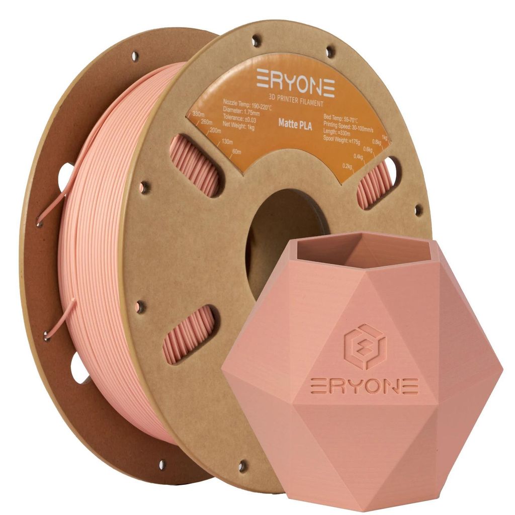 PLA Filament für 3D Drucker - Matt 1,75 mm - FDM Druck - 1 kg Spule - Präziser Durchmesser - Sauber aufgewickelt - Red Wax Rot