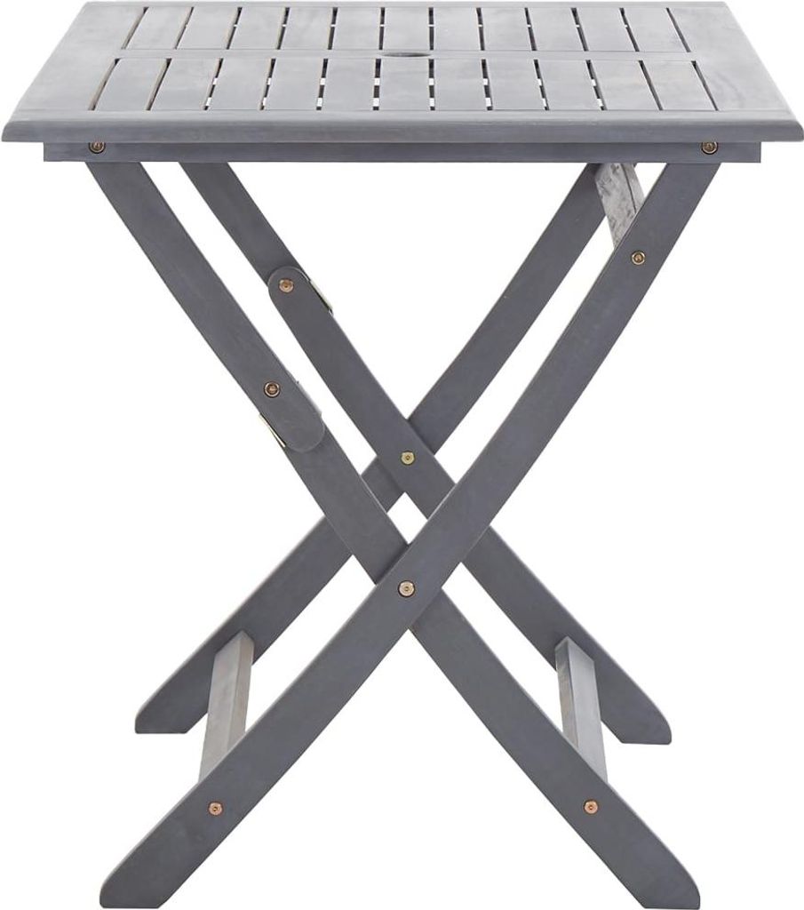 vidaXL Klappbarer Gartentisch 120 x 70 x 75 cm Massivholz Akazie