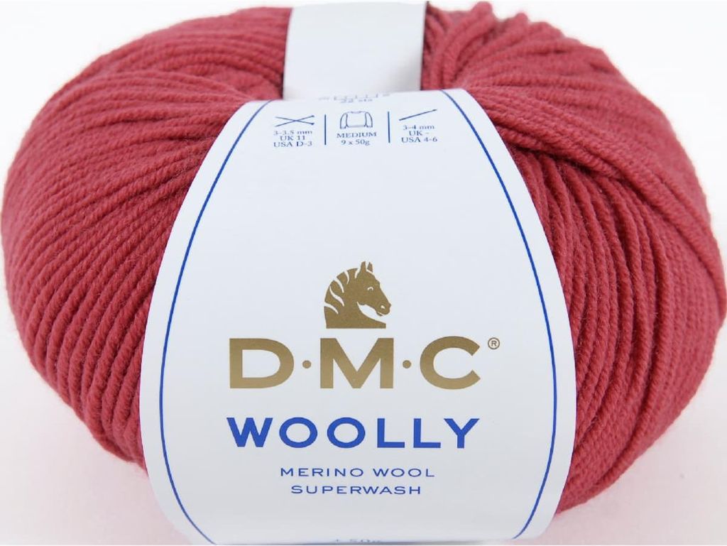 DMC-Wolle „Woolly“ – Wolle – 100 % Wolle aus Australien, 488 (Farbe 55)