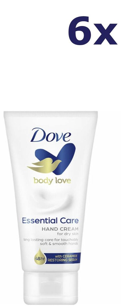 6x Dove Essential Care Handcrème 75 ML