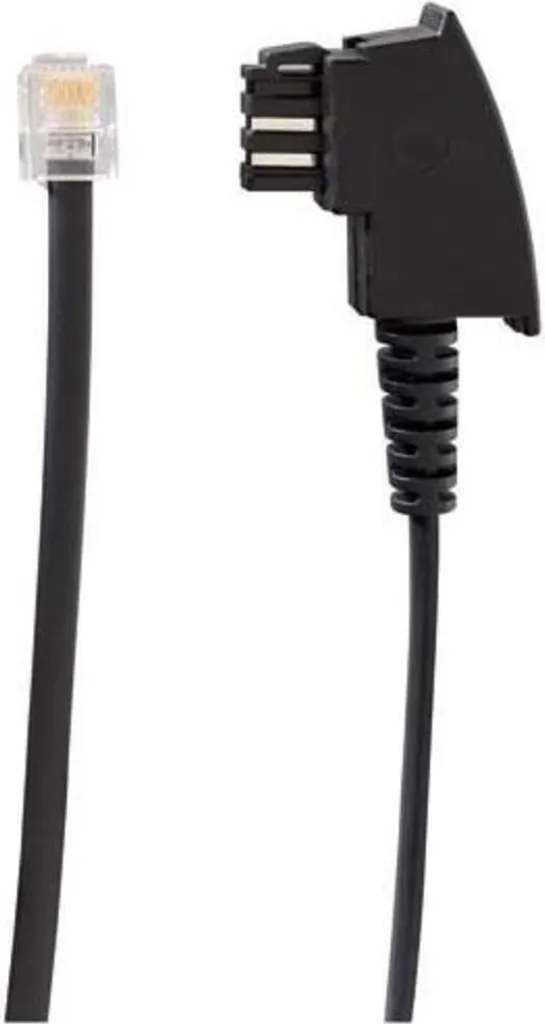 Câble adaptateur TAE/UAE 0,5m noir - Adaptateur TAE F / RJ45 8 (8) Line21