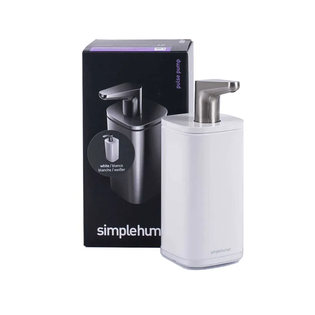 Simplehuman Distributore Sapone Bianco 295ml | Dispenser Pompa Design - 2