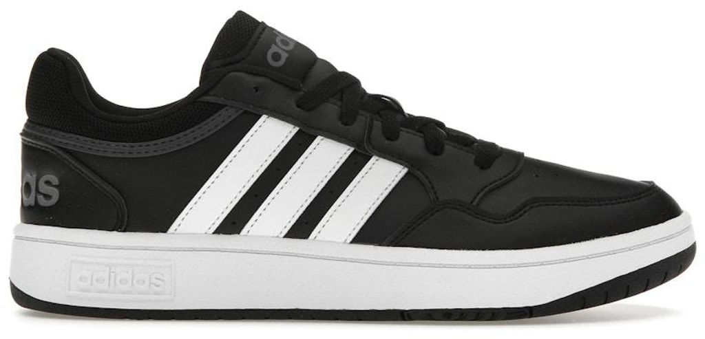 adidas Hoops 3.0 Low Black White Stripes - EU 40 Produktbild 